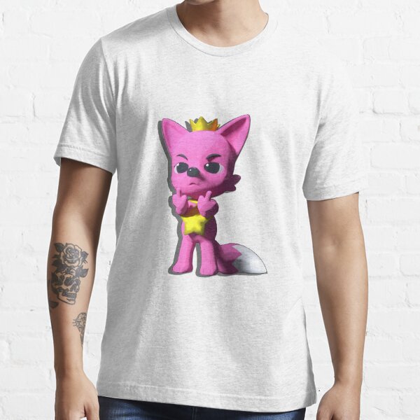 Pink Fox Children's Character Star (on Pink) Kids T-Shirt for