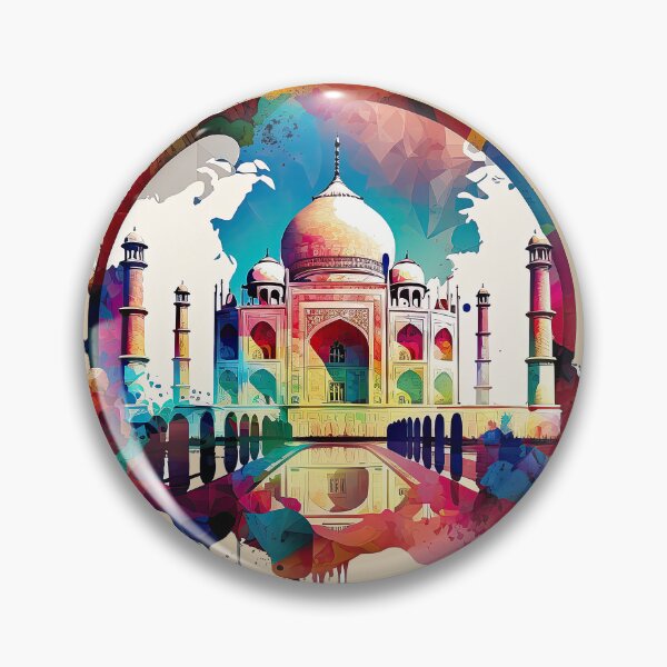 Item preview, Colorful Taj Mahal designed and sold by HillStage.