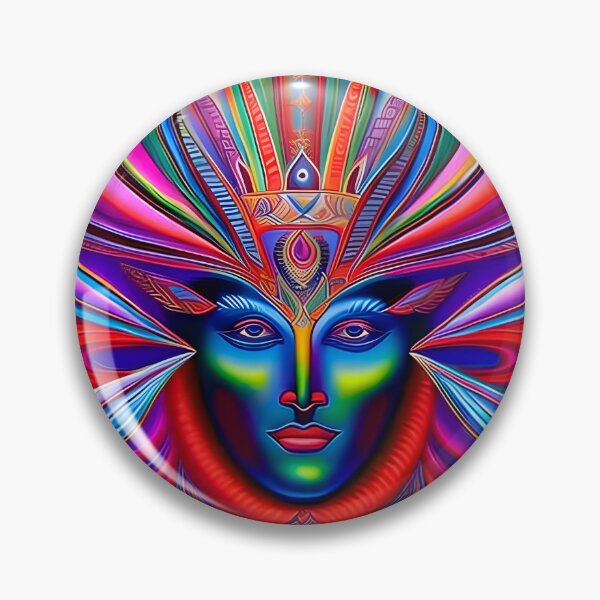 Item preview, New World Gods (28) - Mesoamerican Inspired Psychedelic Art designed and sold by TheThirdEye.
