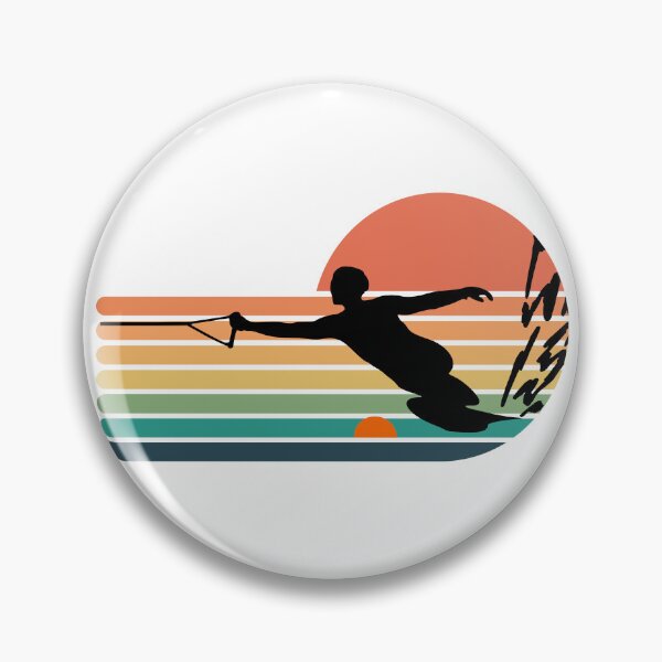 Item preview,  Water Ski Slalom Skier Sticker Decal designed and sold by HatzicTshirts.