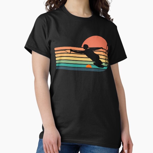 Artikel-Vorschau von Wasserski Slalom Skifahrer Aufkleber Aufkleber, designt und verkauft von HatzicTshirts.