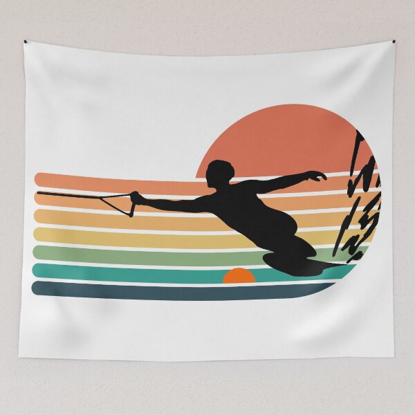 Item preview,  Water Ski Slalom Skier Sticker Decal designed and sold by HatzicTshirts.