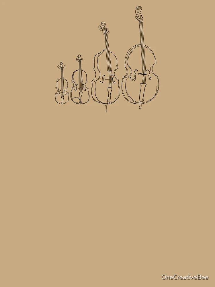 Thumbnail 6 of 6, Premium Oversized Hoodie, String Instruments designed and sold by OneCreativeBee.