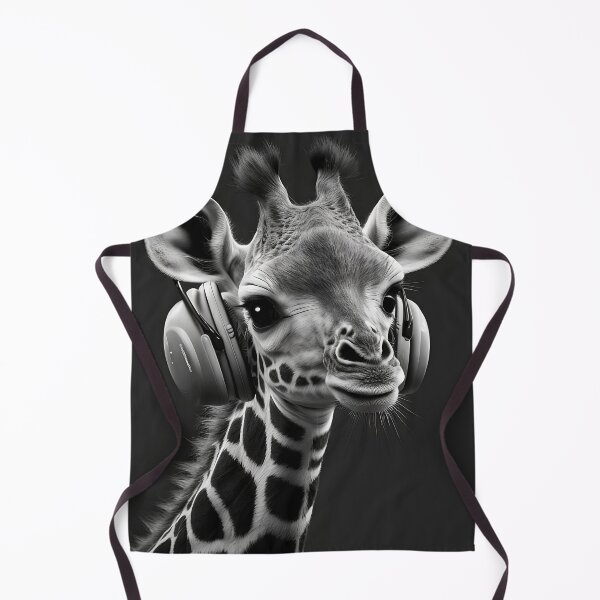 Artikelvorschau, Giraffe wearing headphones entworfen und verkauft von Rays84.