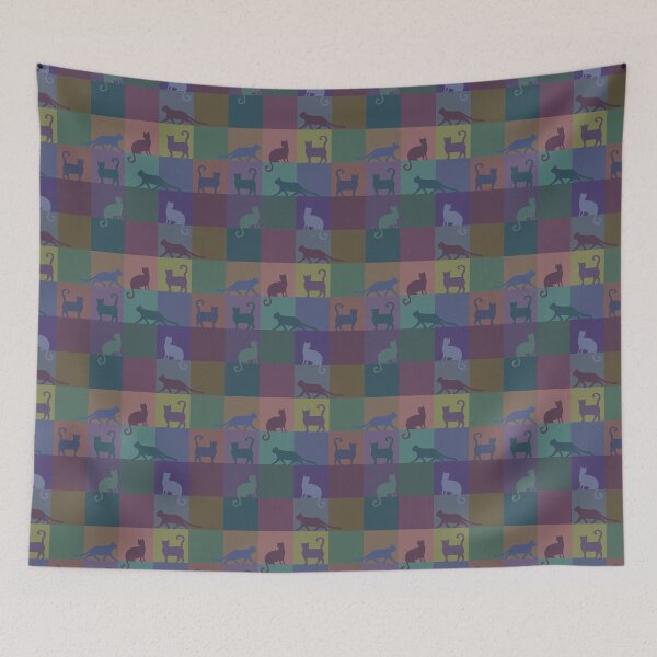 Item preview, Crazy Cat Grid designed and sold by PetleyPatterns.