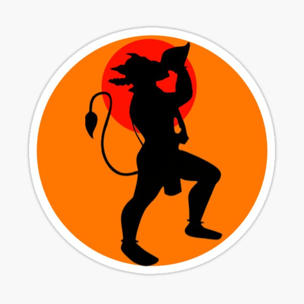 Item preview, Bhagwan Hanuman ji bajrang bali god hanuman saffron  designed and sold by Menariya.
