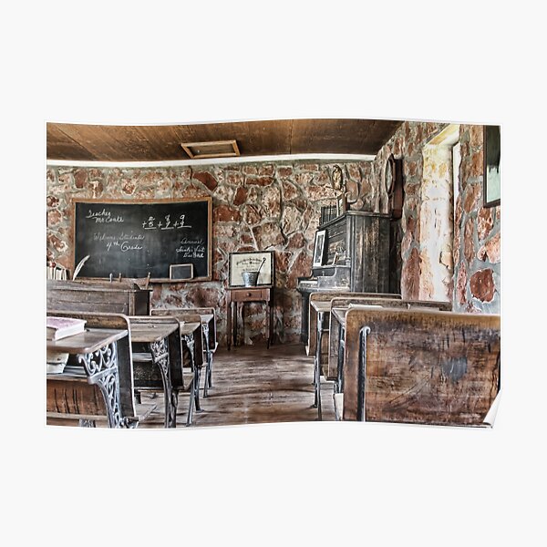 One Room School House Poster
