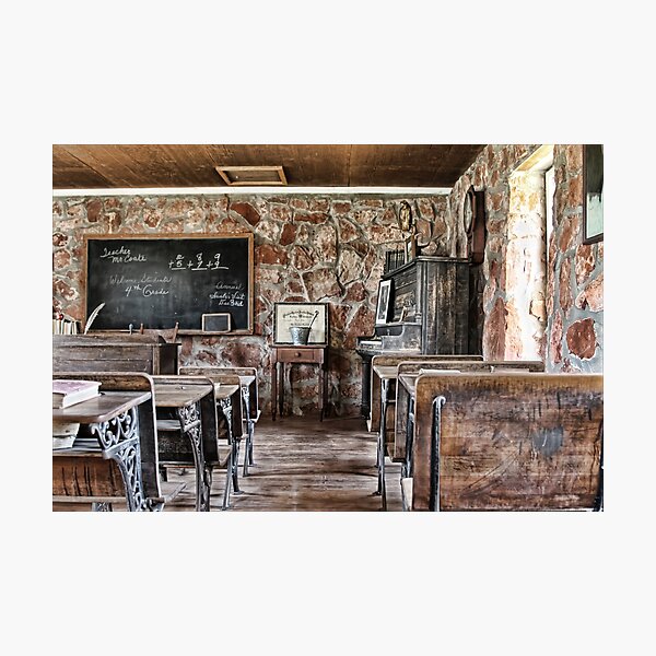One Room School House Photographic Print
