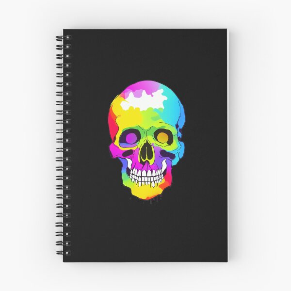 Item preview, colorful skull in white background designed and sold by anamwp.
