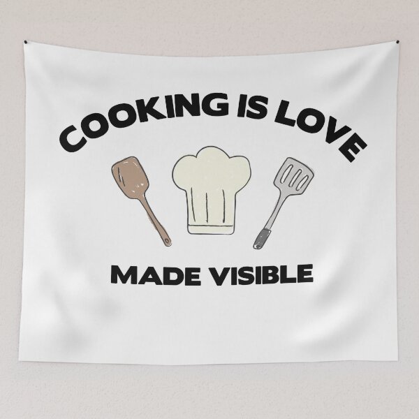 Item preview, Cooking is love made visible designed and sold by stripedcarpet.