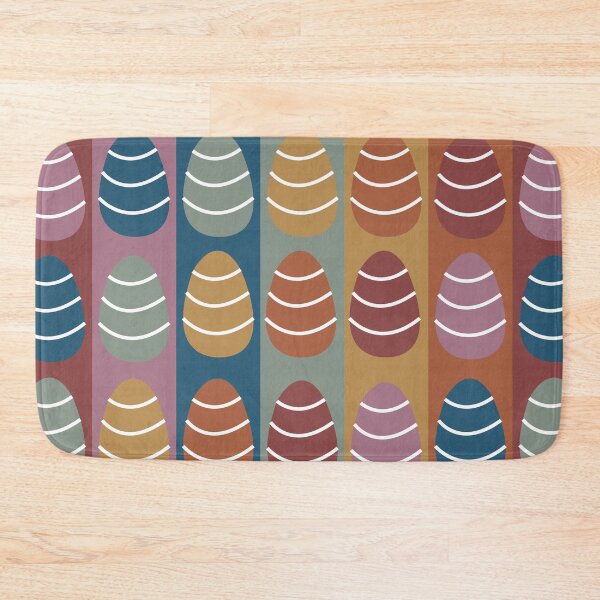 Item preview, Colorful Easter Eggs Stripes Pattern Happy Easter designed and sold by Nisha Prabhu.