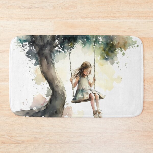 Item preview, Childhood Memories Watercolor Painting designed and sold by ReginaRayDesign.