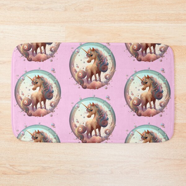 Item preview, Cute unicorn on clouds surrounded by multicolored bubbles. designed and sold by GforAL.