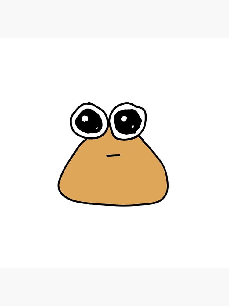 Cute Pou Sticker Sticker for Sale by viverradesigns