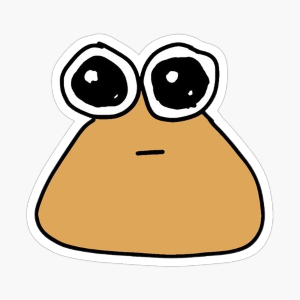 Pou Roblox Face Sticker for Sale by Kirboos