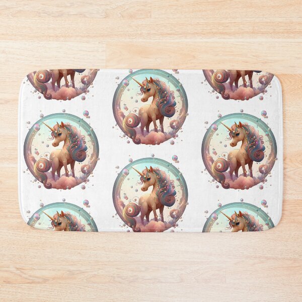 Item preview, Fantastic cute unicorn on clouds surrounded by multicolored bubbles. designed and sold by GforAL.
