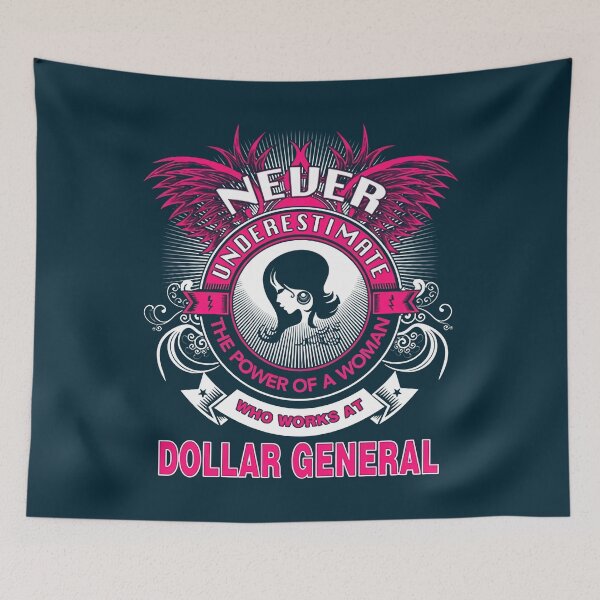 Item preview, Never Underestimate A Woman Who Works At Dollar General designed and sold by MohamedLuettgen.