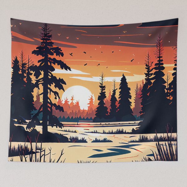 Item preview, Winter Wonderland in Canadian Pine Forest designed and sold by FireScreen.