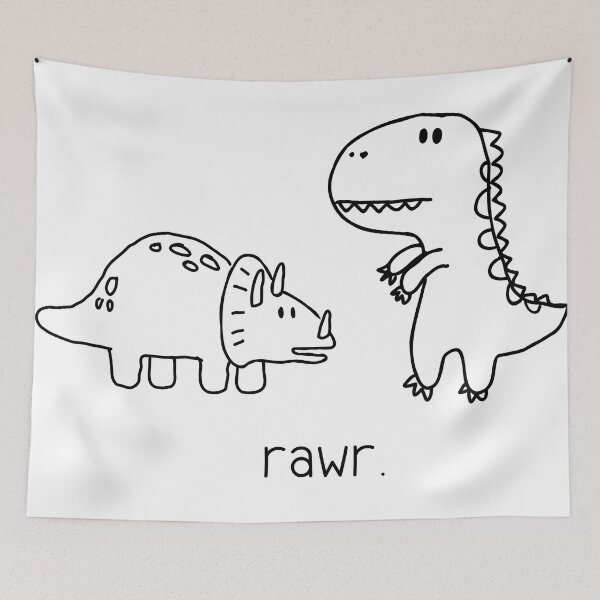 Item preview, Rawr Derpy Dinosaurs (Trex & Triceratops) designed and sold by CraftsbyKi.