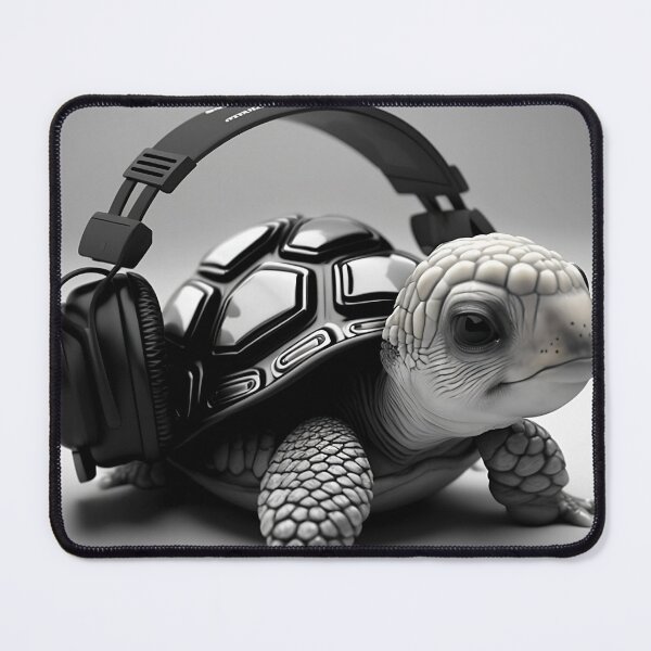 Item preview, Turtle wearing headphones designed and sold by Rays84.