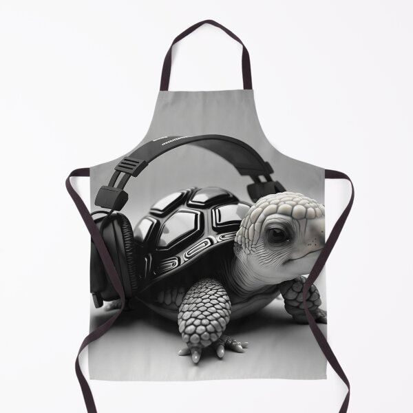 Item preview, Turtle wearing headphones designed and sold by Rays84.