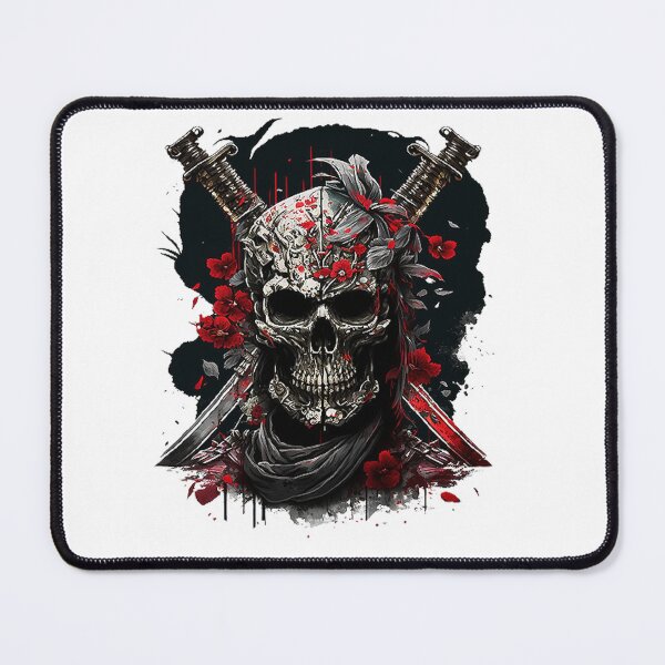 Item preview, Samurai Skull and Katana Swords T-Shirt designed and sold by T3goods.
