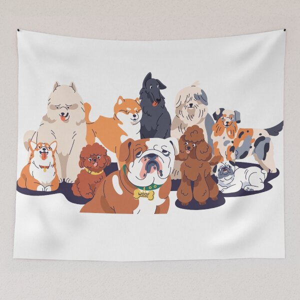 Item preview, Diseño de mascota de grupo de perros designed and sold by CraftsbyKi.