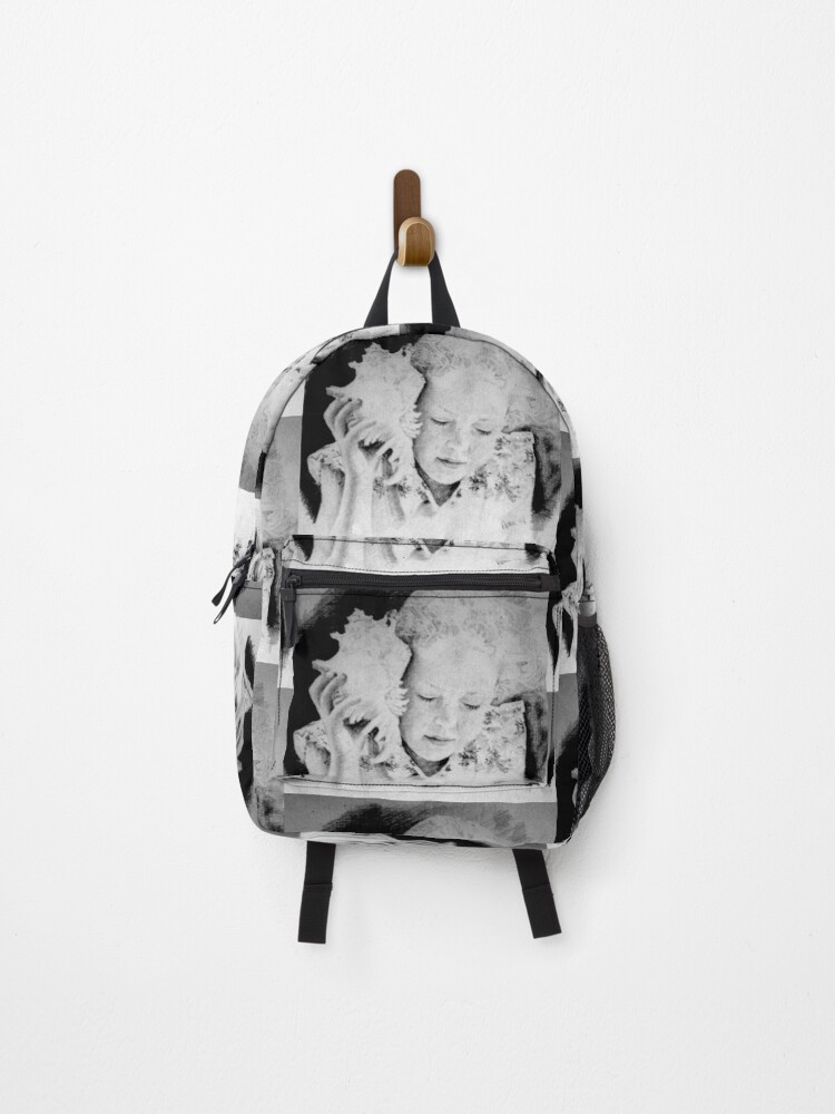 Thumbnail 1 of 3, Backpack, Listening by Avril Thomas - Adelaide Artist designed and sold by AvrilThomasart.