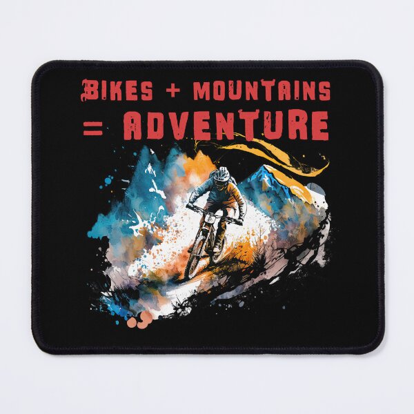 Item preview, Experience the Thrill of Adventure with our Bikes + Mountains Collection! designed and sold by ThePurpleMelon.