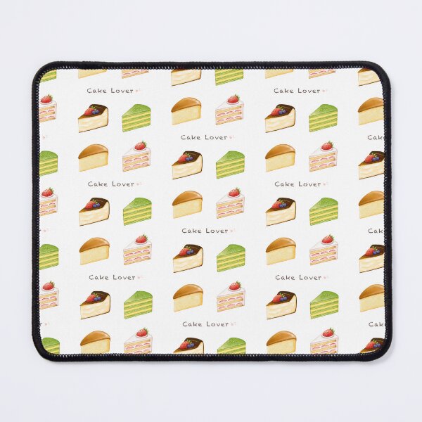 Item preview, Cake Lover 蛋糕插畫系列 - Assorted Dessert Illustration 巴斯克乳酪蛋糕 / 草莓蛋糕 / 香蘭糕 / 台式古早味蛋糕  designed and sold by Rose Chiu.