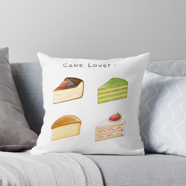 Item preview, Cake Lover 蛋糕插畫系列 - Assorted Dessert Illustration 巴斯克乳酪蛋糕 / 草莓蛋糕 / 香蘭糕 / 台式古早味蛋糕  designed and sold by Rose Chiu.