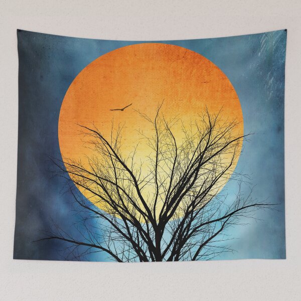 Item preview, Golden Sunset Illustration designed and sold by Dyrk Wyst Redbubble Shop.