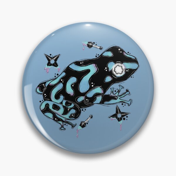 Item preview, Poison Dart Frog | Blue Background  designed and sold by TinyKatCreative.