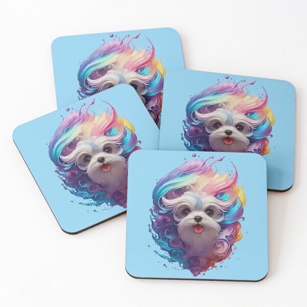Item preview, cute and adorable schnauzer pupies Colorful  designed and sold by muhamuha.