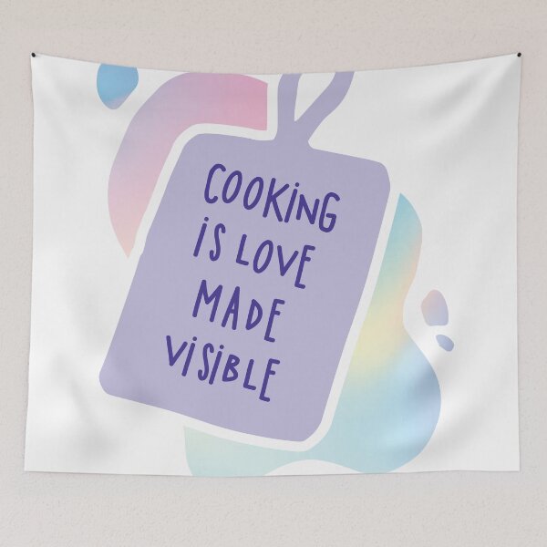 Item preview, Cooking is love made visible designed and sold by stripedcarpet.