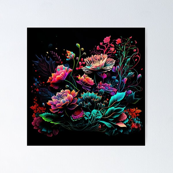 Item preview, A Splash of Color, A Vivid Floral Design That Sparks Joy designed and sold by digitaldreamHD.