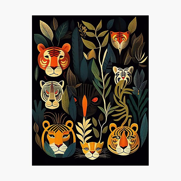 Jungle Cat Print Photographic Print