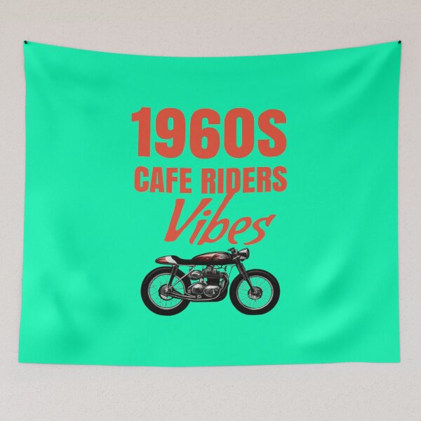 Item preview, 1960s cafe riders designed and sold by MOTOSHIFT.