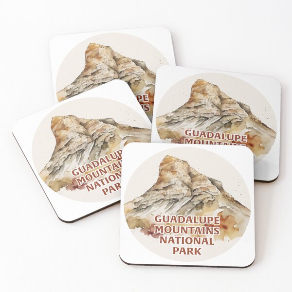 Item preview, Guadalupe Mountains National Park Boho Watercolor Circle designed and sold by PikoApparel.