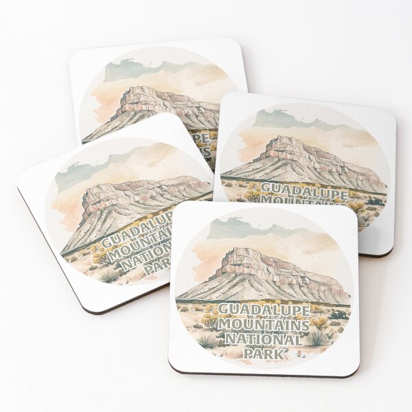 Item preview, Guadalupe Mountains National Park Boho Watercolor Circle designed and sold by PikoApparel.