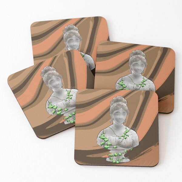 Item preview, Greek Goddess Statue Bust with Vines Print designed and sold by delliesdoodles.