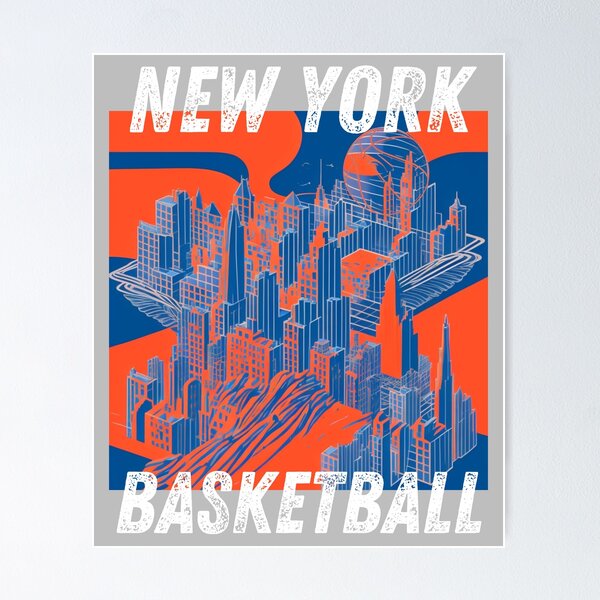 Artikel-Vorschau von New York City Basketball-Skyline-Grafik, designt und verkauft von GleamingGiant.