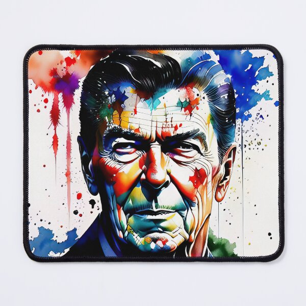Item preview, Ronald Reagan portrait in watercolor designed and sold by IkonixArt.