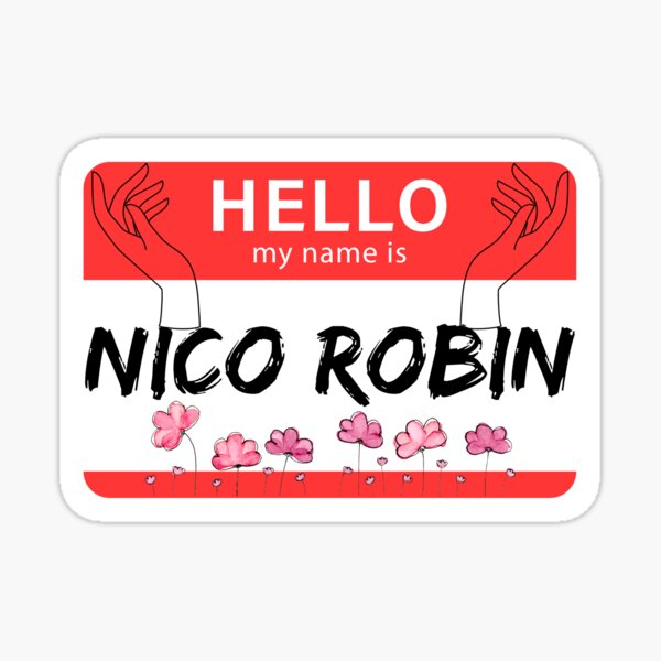  Hello My Name Is Sussy Baka Name Tag Sticker Funny