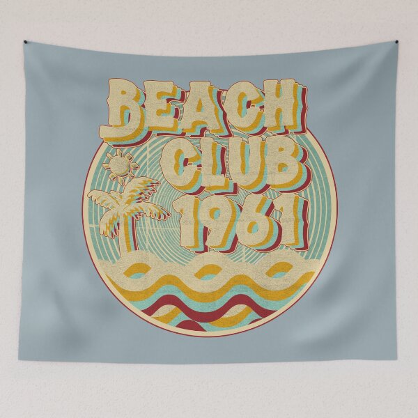 Item preview, vintage retro beach club 70s 1961 with spirale turqoise designed and sold by lordcobra.