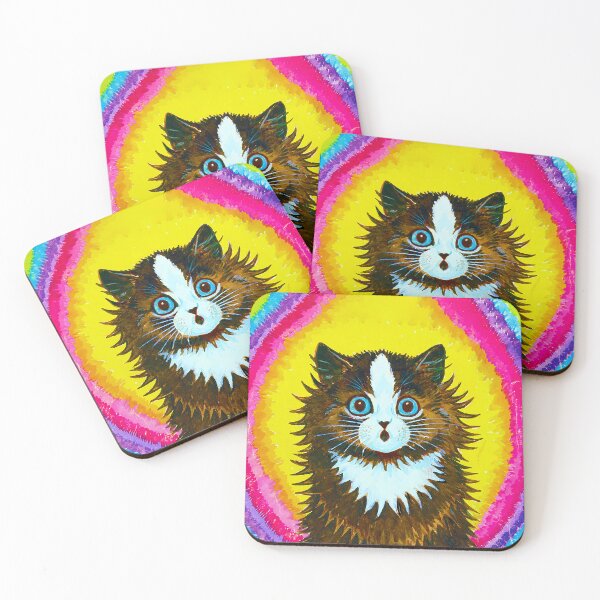 Item preview, HD LOUIS WAIN - Cat in a Rainbow designed and sold by Go Logo Designs.