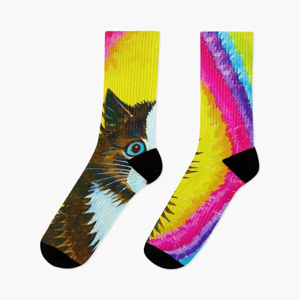 Item preview, HD LOUIS WAIN - Cat in a Rainbow designed and sold by Go Logo Designs.