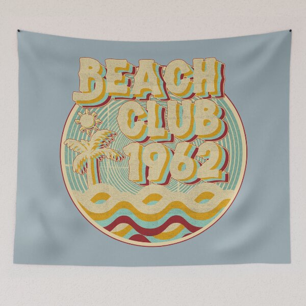 Item preview, vintage retro beach club 70s 1962 with spirale turqoise designed and sold by lordcobra.