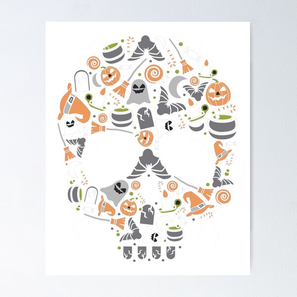 Item preview, Halloween Skull designed and sold by LocalCreative.