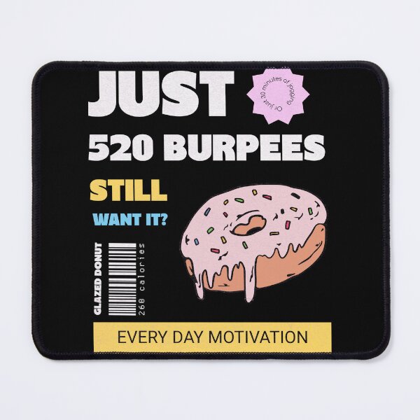 Item preview, 520 Burpees - Motivation for fitness geeks designed and sold by sashashuba.